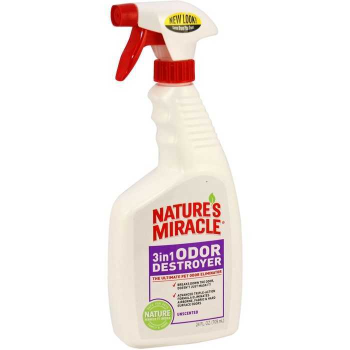 8in1 (8в1) Natures Miracle Odor Destroyer Unscented - Уничтожитель запаха 3в1 (без запаха)