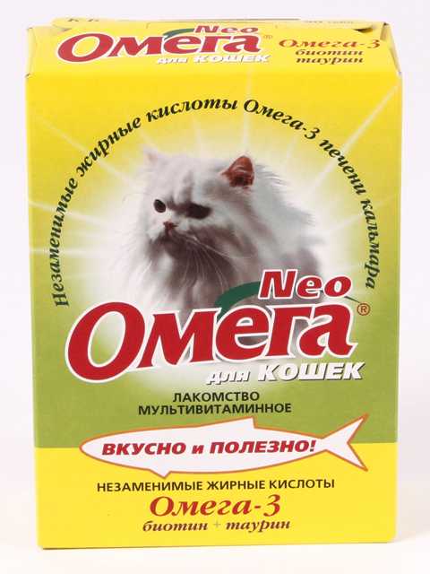Омега Нэо - Лакомство мультивитаминное для кошек (Биотин + Таурин)