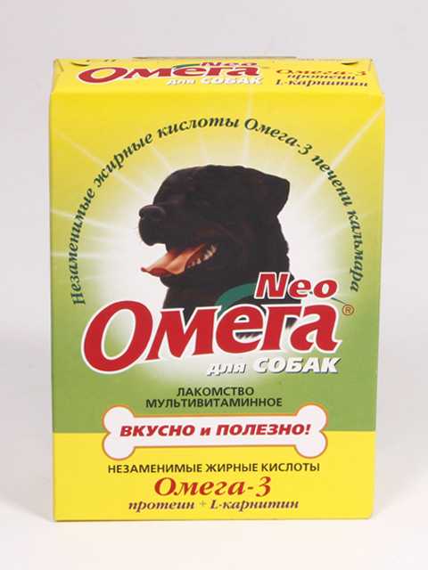 Омега Нэо - Лакомство мультивитаминное для собак (Протеин + L- Карнитин)