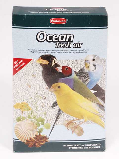 Padovan (Падован) Ocean Fresh  - Наполнитель (Био-песок) для Птиц Измельченные ракушки с анисом