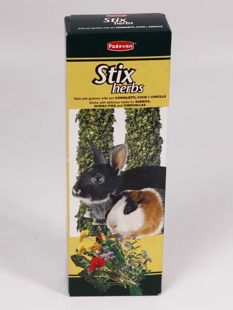 Padovan (Падован) Stix herbs  - Лакомства для Кроликов, Морских свинок, Шиншилл Травяные палочки