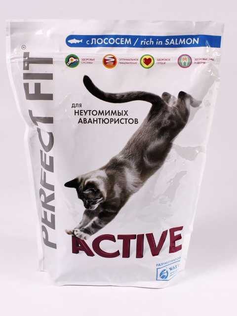 Perfect Fit (Пёрфект Фит) Active - Сухой корм для кошек с Лососем