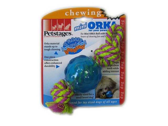 Petstages Orka Mini  - Игрушка для собак "Мяч с Канатом"