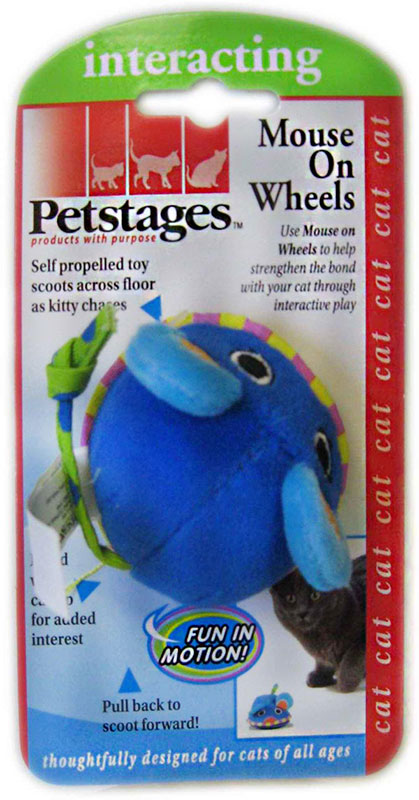 Petstages - Игрушка для кошек "Мышь заводная" с кошачьей Мятой