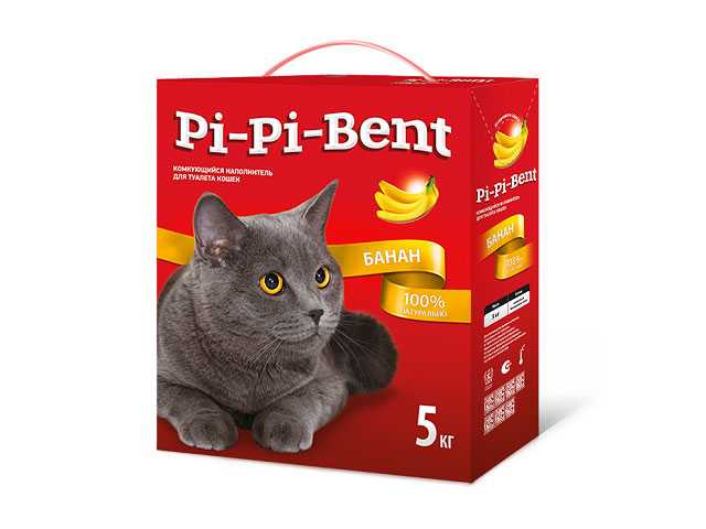 Pi-Pi-Bent (Пи-Пи-Бент) - Наполнитель Банановый комкующийся (Коробка)
