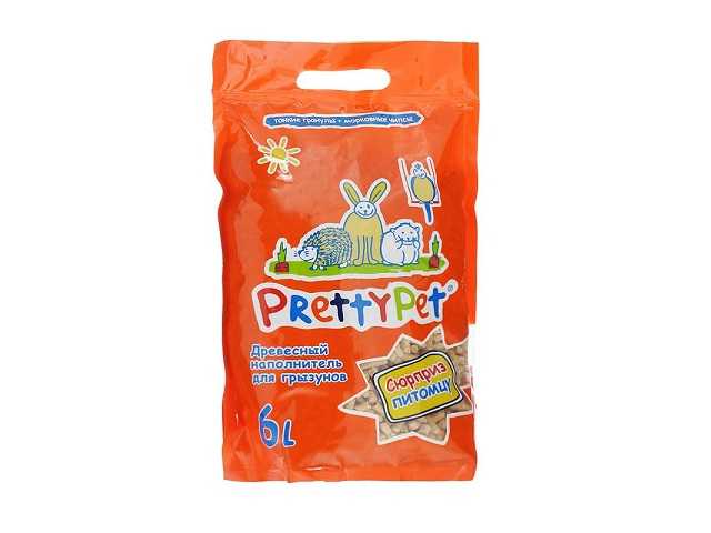 PrettyPet - Наполнитель Древесный с морковными Чипсами