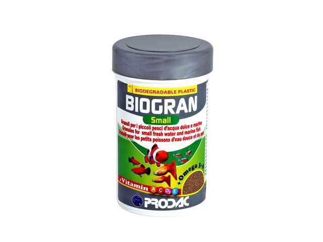 Prodac Biogran Small - Корм для пресноводных и морских рыб (Мелкие Гранулы)