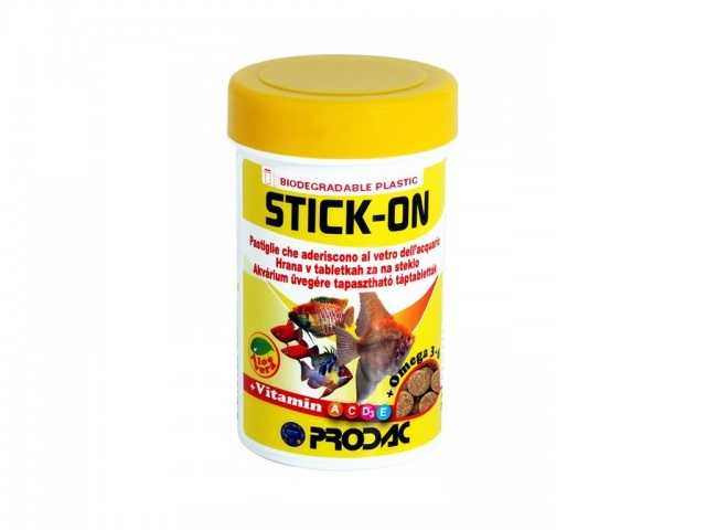 Prodac Stick-ON - Корм для пресноводных рыб (Липкие Таблетки для стенок аквариума)