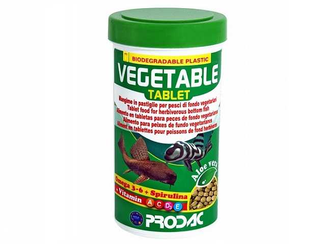 Prodac Vegetable tablet - Корм для донных рыб-вегетарианцев (Таблетки)