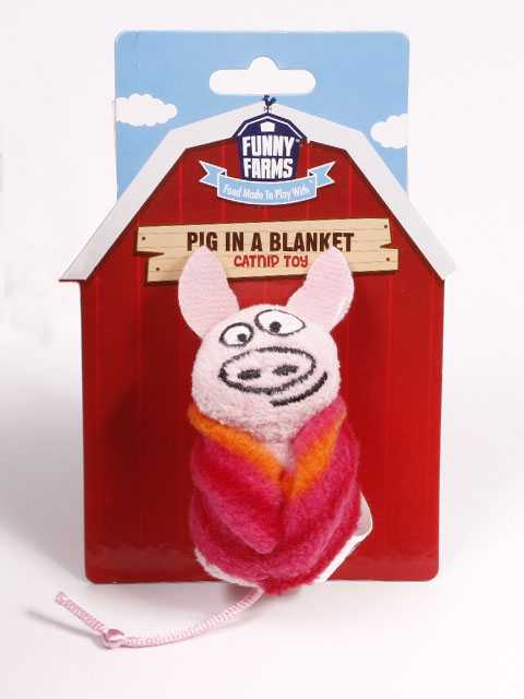 R2P - Игрушка Funny "Свинка в одеяле" для кошек