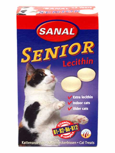 Sanal (Санал) Senior - Добавка в основному питанию для кошек 7+ с Лецитином и Витаминами