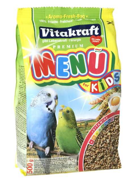 Vitakraft (Витакрафт) Menu for Kids - Корм для Птенцов Волнистых попугаев Комплексный