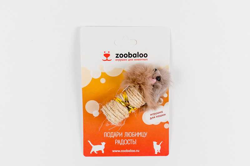 ZooBaloo - Игрушка для кошки Когтеточка "Цилиндр" Сизаль