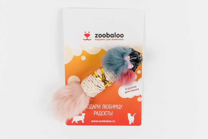 ZooBaloo - Игрушка для кошки Когтеточка "Цилиндр" Сизаль