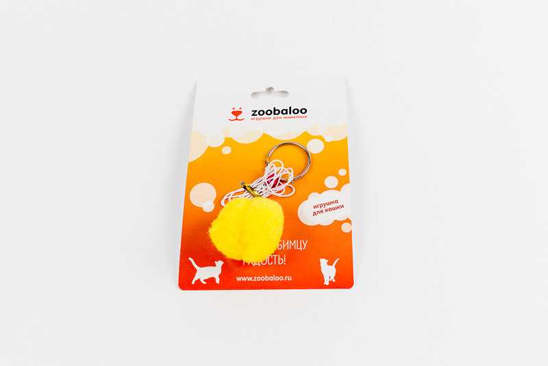 ZooBaloo - Игрушка для кошки Погремушка "Меховик с искусственным Мехом"