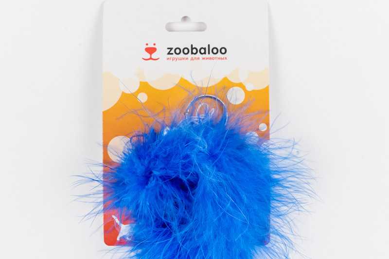 ZooBaloo - Игрушка для кошки Погремушка "Меховик с натуральным Мехом"