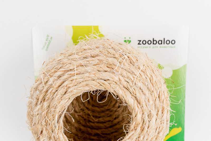 ZooBaloo - Игрушка для птиц "Дом-шар плетенный" Сизаль