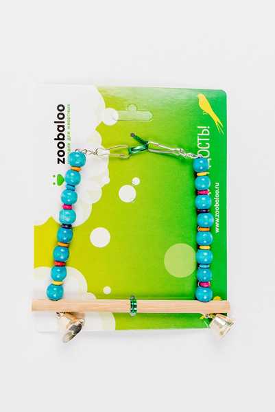 ZooBaloo - Игрушка для птиц "Качели Африка с карабином"