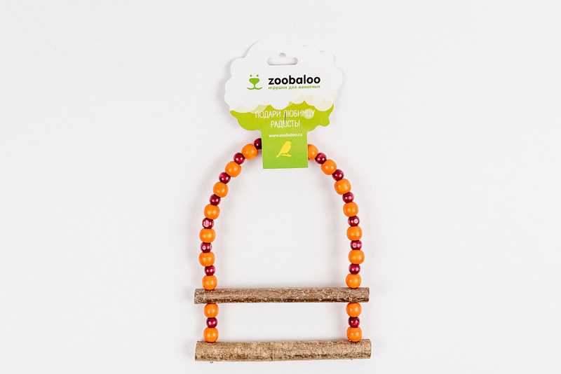 ZooBaloo - Игрушка для птиц "Лесенка Африка для средних птиц"